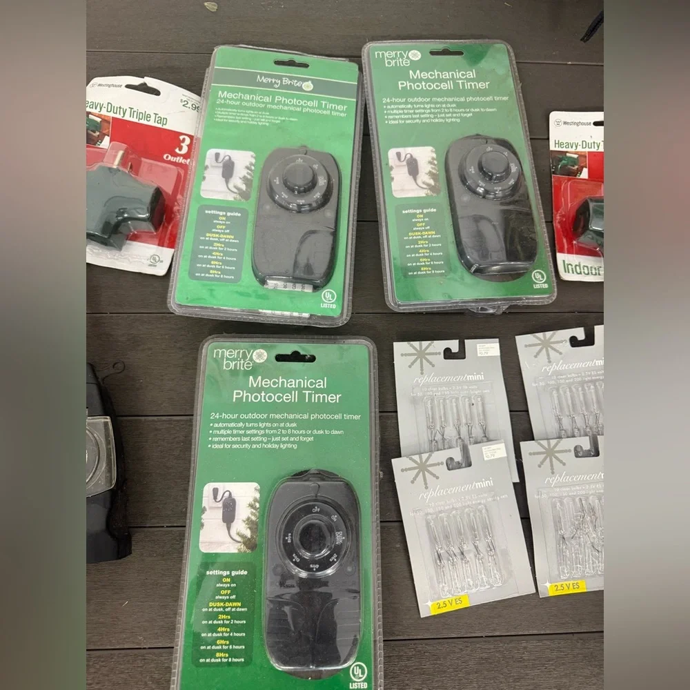 Mechanical Photocell Timer - Black & various items